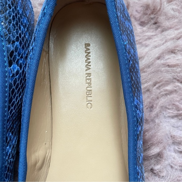Banana republic blue pointed ballet flats sz 9 1/2 - Picture 3 of 10